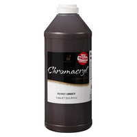 Chromacryl Student Acrylic Paint 1L Burnt Umber