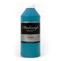 Chromacryl Student Acrylic Paint 1L Turquoise