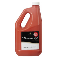 Chromacryl Student Acrylic Paint 2L Warm Red