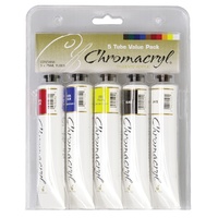 Chromacryl Student Acrylic Set of 5 x 75ml