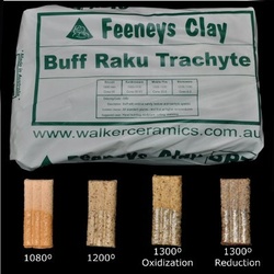 Feeneys Clay Buff Raku Clay 12.5kg Block