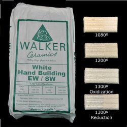 Walker Ceramics White Hand Building Clay 10kg Blocks