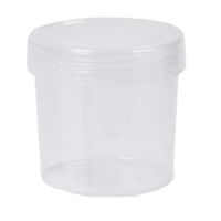 Round Storage Container 500ml Semi-Transparent With Lid