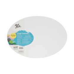 Mont Marte Carton of 10 Oval Stretched Canvas 35.6 x 50.8cm