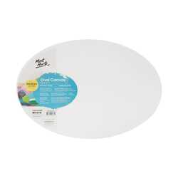 Mont Marte Carton of 10 Oval Stretched Canvas 55.9 x 81.3cm
