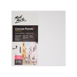 Mont Marte Canvas Panels 20.4 x 20.4cm (Pack of 2)