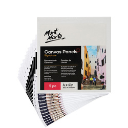 Mont Marte Carton of 36 Canvas Panels 20.4 x 20.4cm (Pack of 2)