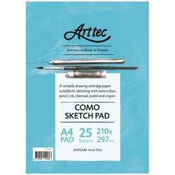 Arttec Como Sketch Pad A4 210gsm 25 Sheets