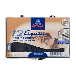 Conte Crayons Assorted Set of 12 Black 2B