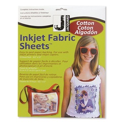 Jacquard Inkjet Printable Cotton Fabric Sheets 8.5" x 11" 10 Sheets