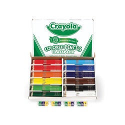 Crayola Coloured Pencils 240 Classpack in 12 Colours with 12 Sharpeners