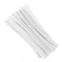 Pipe Cleaners / Chenille Sticks White 100 Pack