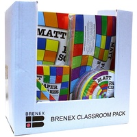 Matte Paper Shapes Class Pack 1800 Pieces 5 Different Shapes Assorted Colours