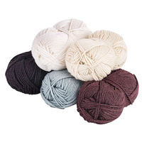 Acrylic Wool Yarn Assorted Classic Neutral Colours Set of 5