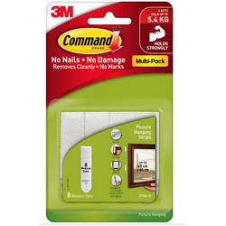 Command Medium Picture Hanging Strips 4 Pack