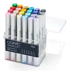 Copic Sketch Manga Illustration Markers Assorted 24 Pack