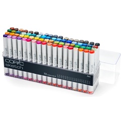 Copic Sketch Markers Assorted 72 Pack Set A