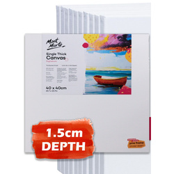Carton of 10 Studio Single Thick Canvas 40 x 40 cm 