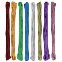 Metallic Embroidery Thread Assorted 24 Pack In 8 Colours