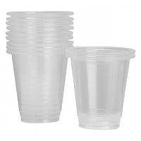 Plastic Cup 225ml Pack of 100 clear