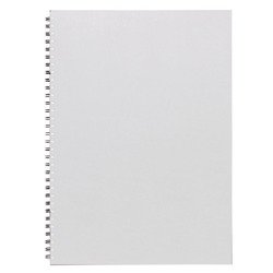 Clear Cover Visual Art Diaries A4 Double Wire 60 sheets, 110gsm