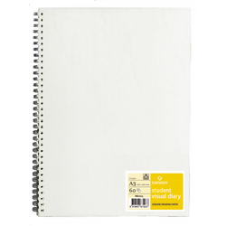 (59% OFF - LIMITED!) Canson 14 x 11cm Double Wire Visual Diary Clear Cover 110gsm