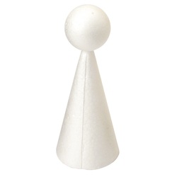 Polystyrene People Kits - Pack of 30 (Includes Cone & Ball Shapes)