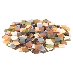 Resin Art Deco Mosaic Tiles Earth Tones Pack of 150g