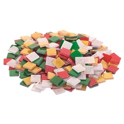 Resin Art Deco Mosaic Tiles Metallic Christmas Pack of 150g