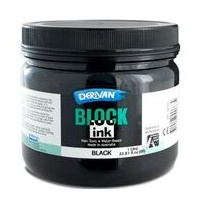 Derivan Waterbase Block Ink 1 litre Black