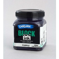Derivan Waterbase Block Ink 250ml Purple