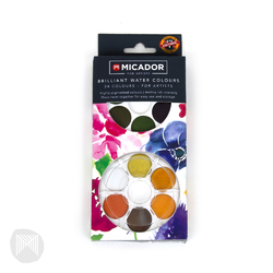 Micador Watercolour Stackable Disc Set 24 Brilliant Colours
