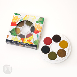 Micador Watercolour Stackable Disc Set 6 Autumn Colours