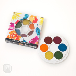 Micador Watercolour Stackable Disc Set 6 Summer Colours