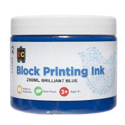 EC Block Ink Water based 250ml - Blue