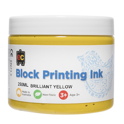 EC Block Ink Water based 250ml - Yellow