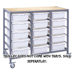 Elizabeth Richards - Triple Tote Tray Trolley Frame