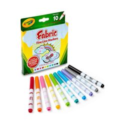 Crayola Fineliner Fabric Markers 10 Pack