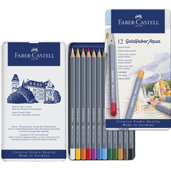 Faber-Castell Goldfaber W/C Pencils Tin of 12