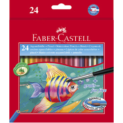 Faber-Castell Red Range Classic Watercolour Pencils Set of 24