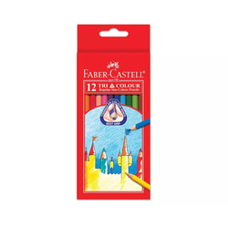 Faber-Castell Triangular Coloured Pencils Set of 12