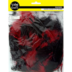 Feathers 10g (Red/Black)