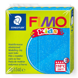 STAEDTLER FIMO Kids Modelling Clay Glitter Blue 42g