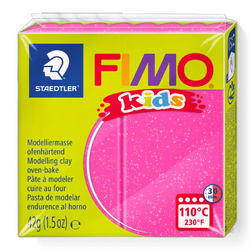 STAEDTLER FIMO Kids Modelling Clay Glitter Pink 42g