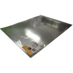 Foil Board 250gsm 480 x 600mm Silve Single Sheet