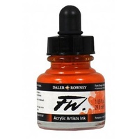 FW Artist Acrylic Ink 29.5ml Flame Orange