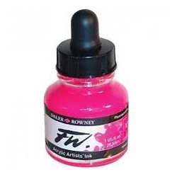 FW Artist Acrylic Ink 29.5ml Fluorescent Pink 