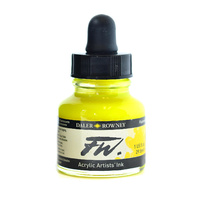 FW Artist Acrylic Ink 29.5ml Fluorescent Yellow