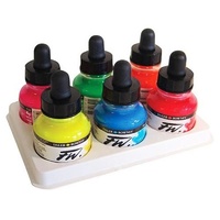 Daler Rowney FW Acrylic Ink Set - Neon Colours
