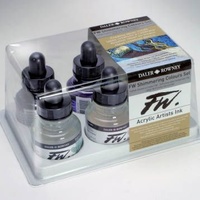 Daler Rowney FW Acrylic Ink Set - Shimmering Colour